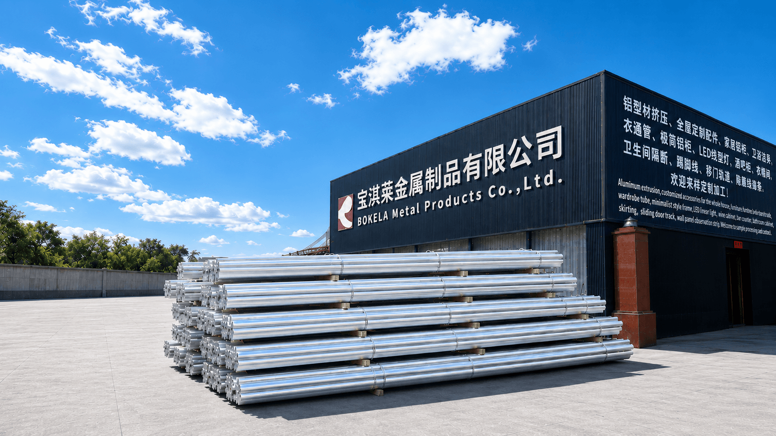 BOKELA aluminum profile manufacturing facility